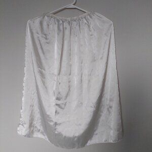 Marks & Spencer Lightweight Nylon Half Slip Skirt White Lace Trim, Size L